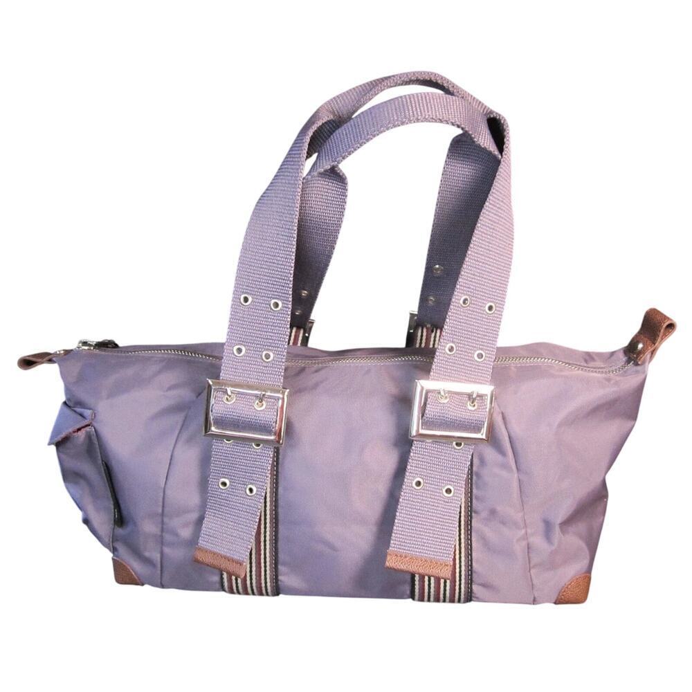 Un Apres Midi De Chien Women's Purple Boho Carry All Shoulder Duffle Handbag